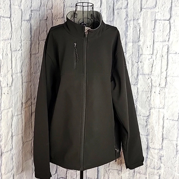 CHARLES RIVER Apparel Ultimate Soft Shell All‎ Seasons Black Jacket XL - Picture 1 of 10